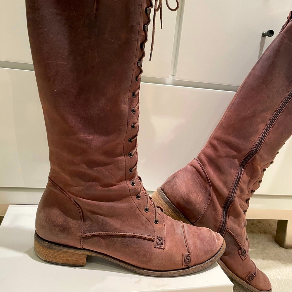 Charles David Leather Riding Boots